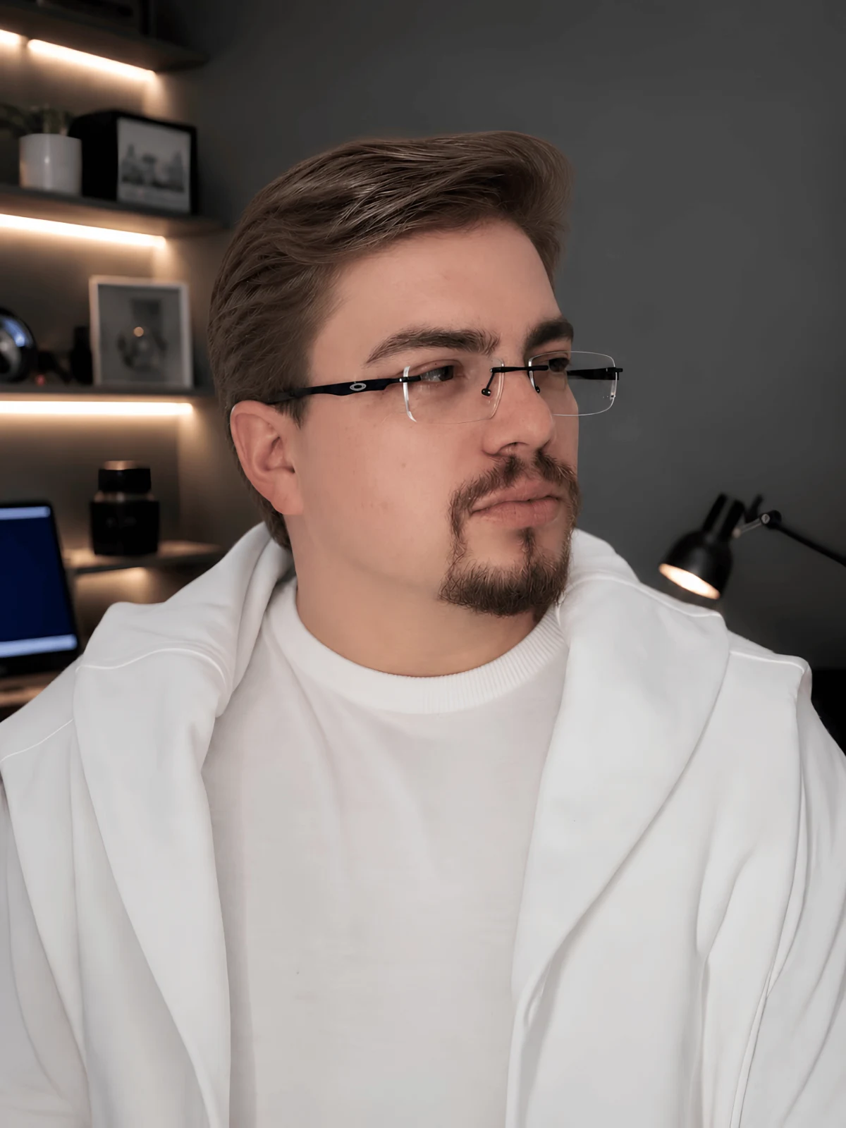 Retrato em preto e branco